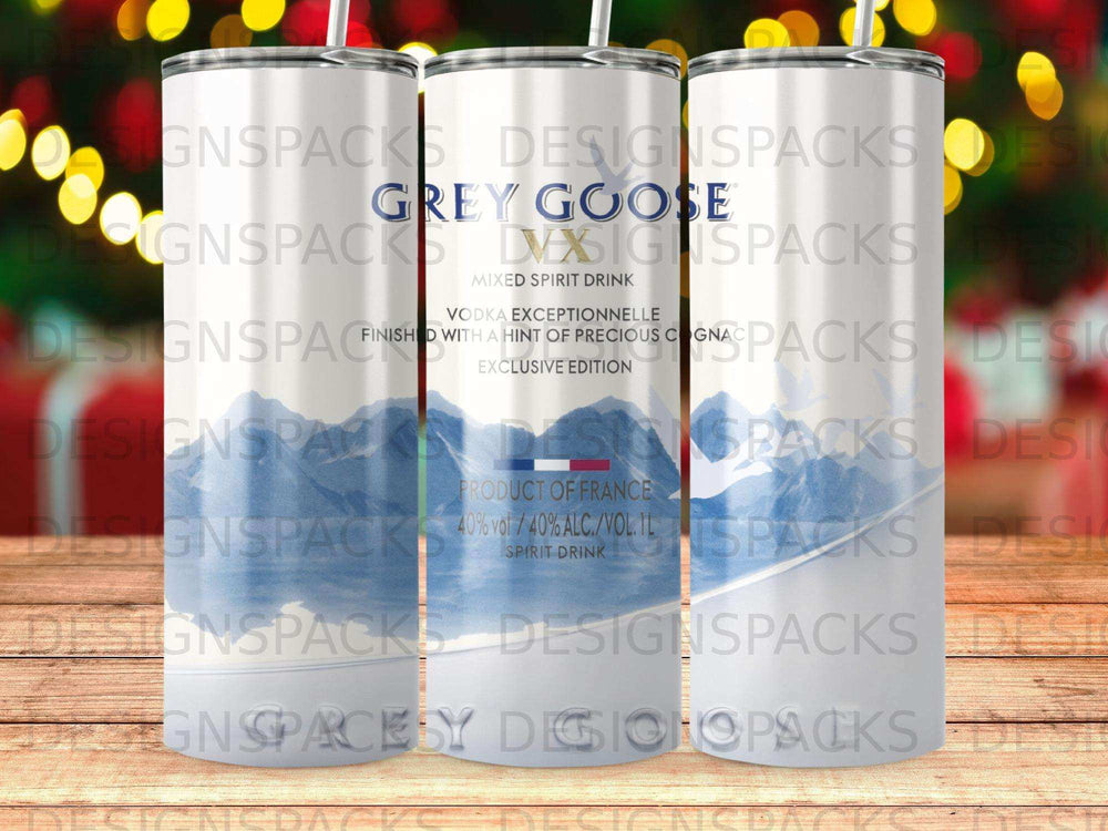 Grey Goose vodka bottle with "Exclusive Edition" text and "Product of France" label.