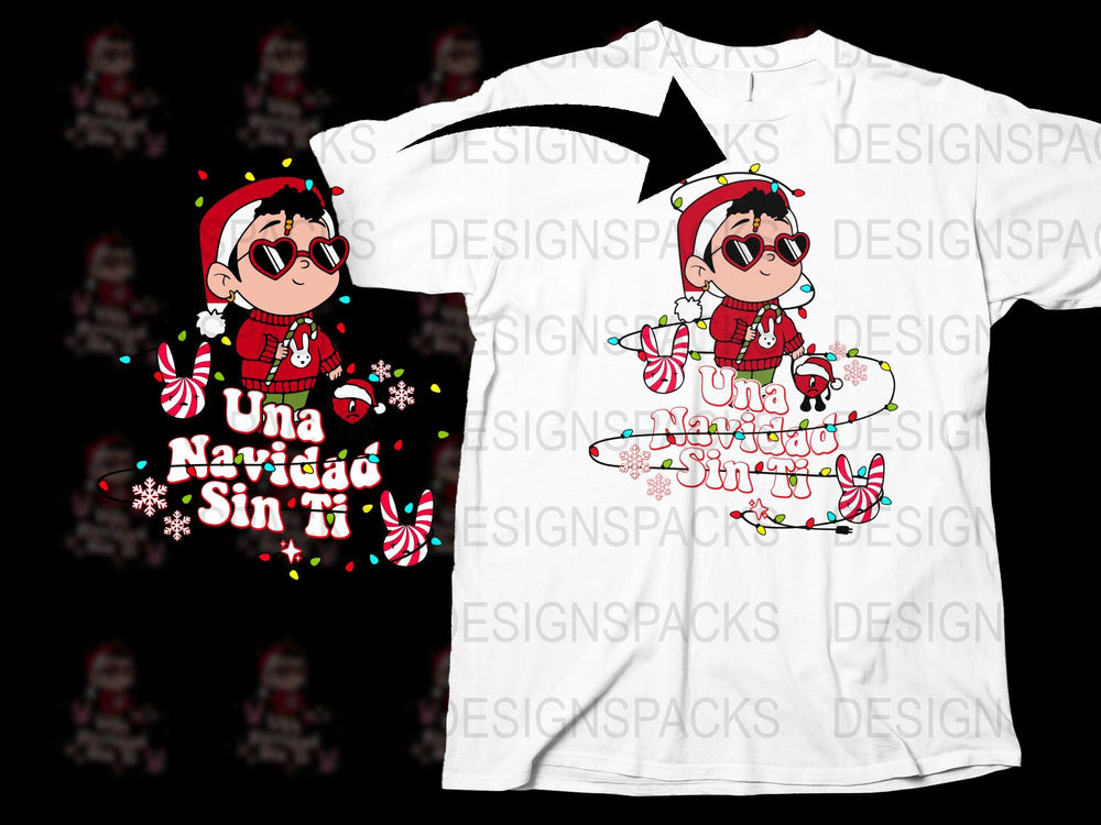 Christmas T-Shirt Design, Cute Winter Elf Graphic, Holiday Tee, Festive Apparel, Personalized Text Option