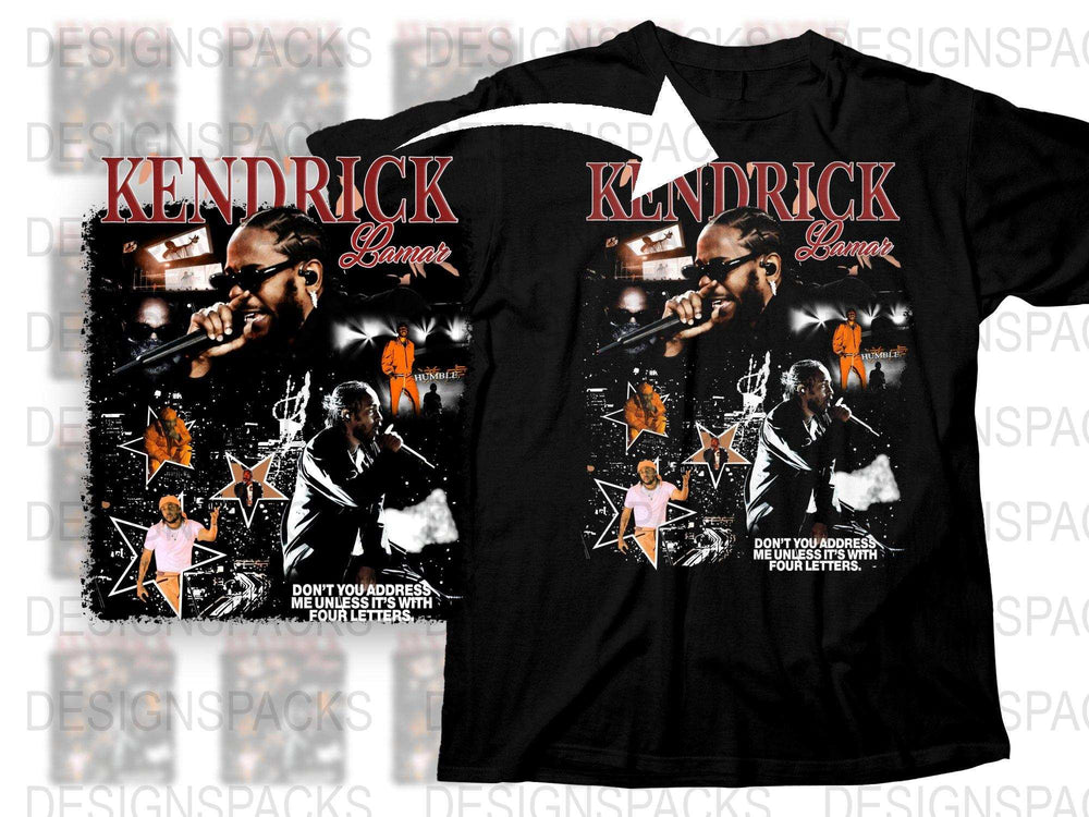 Kendrick Lamar T-Shirt, Hip Hop Music Graphic Tee, Urban Streetwear, Unisex Black Cotton Shirt