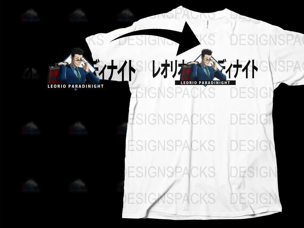Leorio Paradinight Anime T-Shirt, Hunter x Hunter Character Graphic Tee, Unisex Manga Shirt, Fan Gift