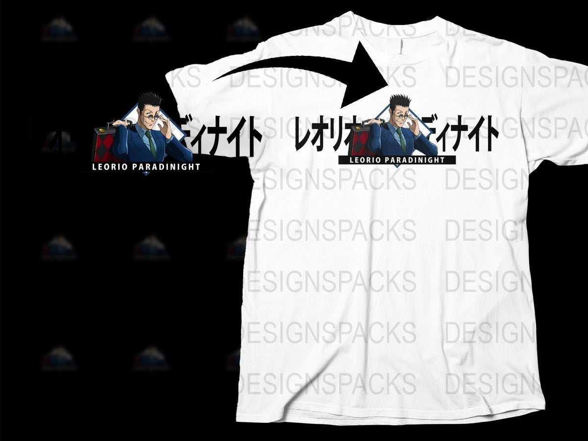 Leorio Paradinight Anime T-Shirt, Hunter x Hunter Character Graphic Tee, Unisex Manga Shirt, Fan Gift