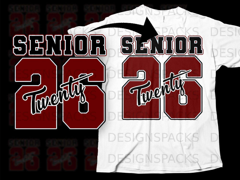 Senior 26 with "Twenty Six" inside.