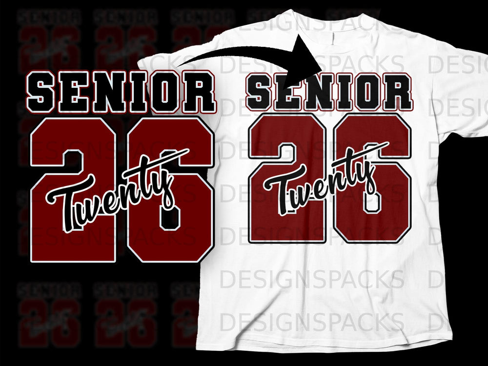 Senior 26 with "Twenty Six" inside.