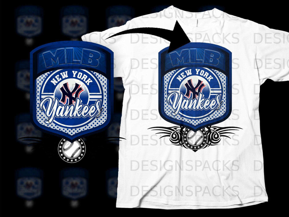 New York Yankees MLB Logo Design T-Shirt