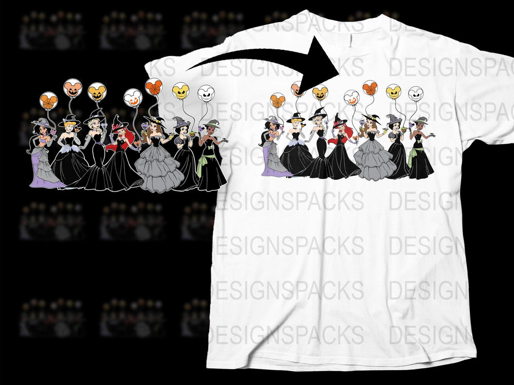 Halloween Witch T-Shirt, Fun Broomstick Witch Design, Spooky Graphic Tee, Women's and Men's Sizes Available
