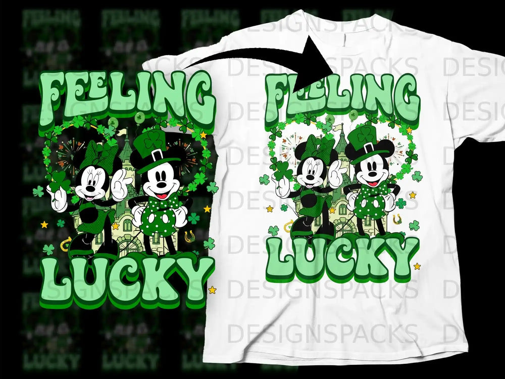 Feeling Lucky Mickey Minnie Shamrock product type