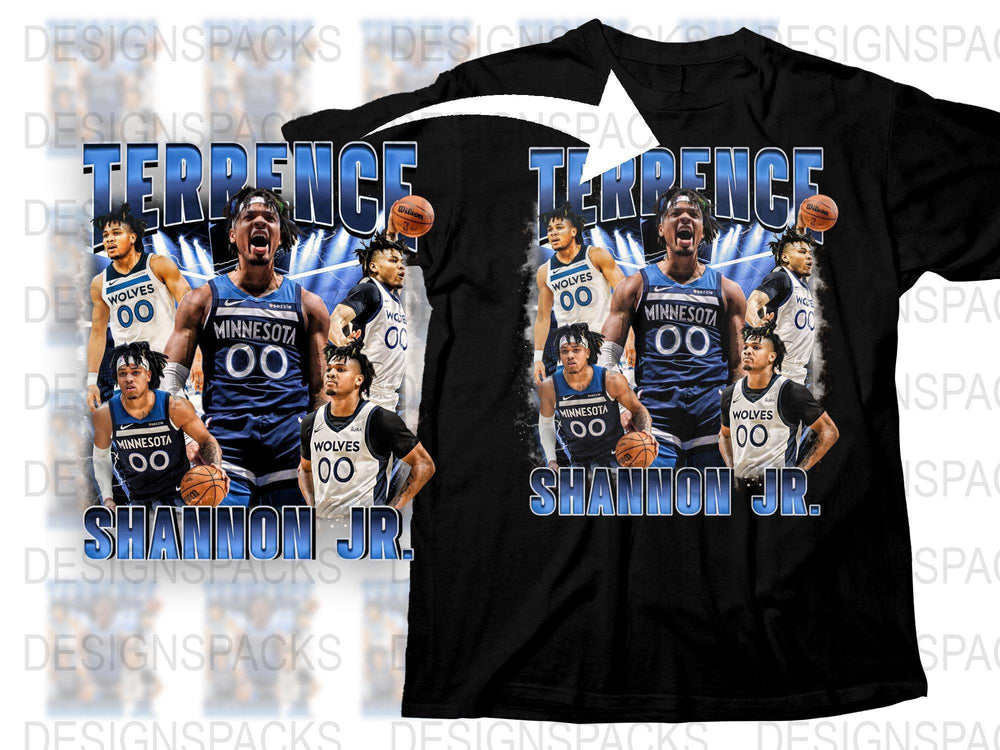 Terrence Shannon Jr Minnesota Wolves Graphic T-Shirt, Sports Fan Apparel, Basketball Player Tee, Collector Item