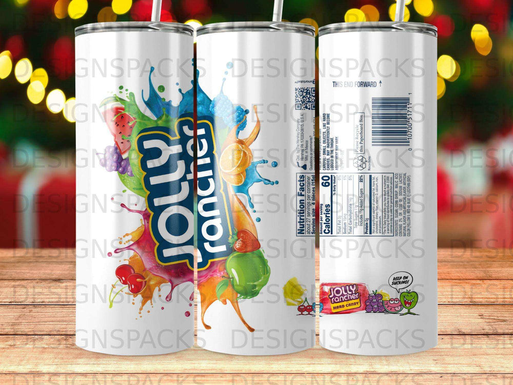 Jolly Rancher hard candy assortment with nutrition facts and ingredients.