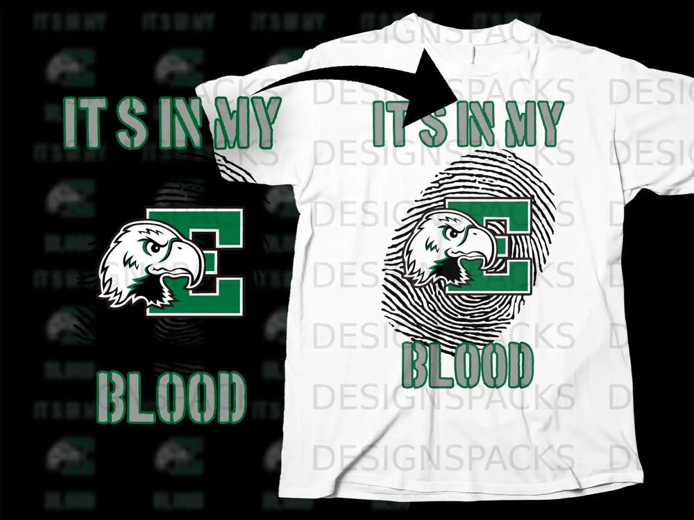 It's In My Blood Eagle Design T-Shirt