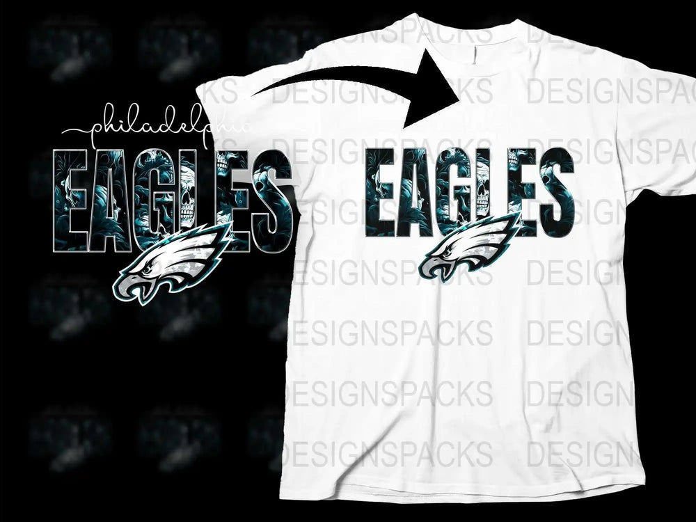 Philadelphia Eagles T-Shirt, NFL Team Logo Graphic Tee, Sports Fan Apparel, Casual Wear