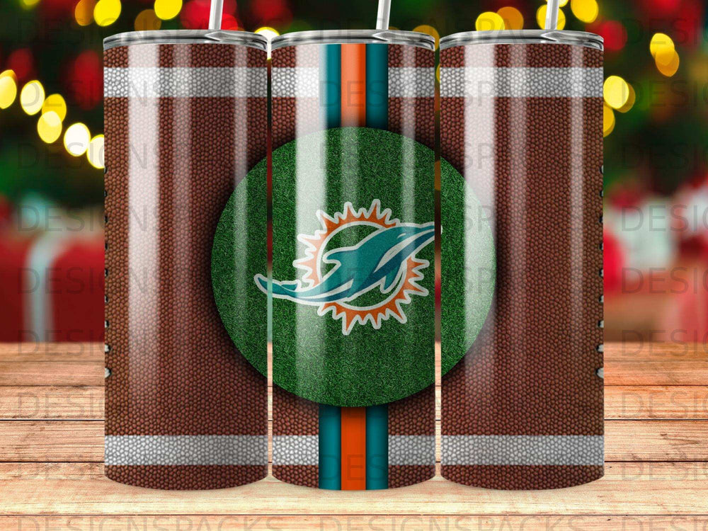 Miami Dolphins Football Theme Sports Fan Tumbler product type