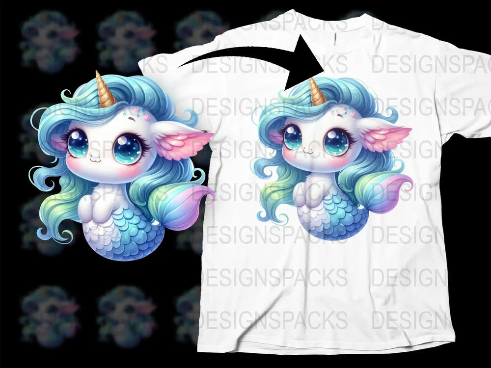 Cute Unicorn Cartoon T-Shirt, Pastel Colors, Kids Fashion, Fantasy Animal Shirt, Magical Creature Top