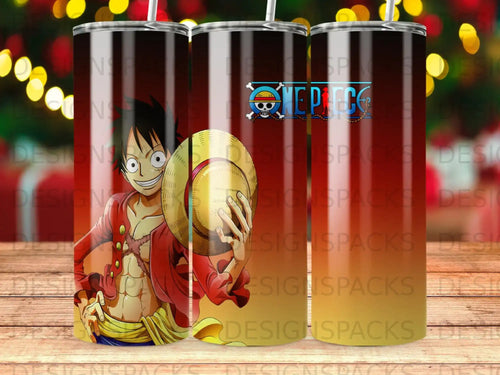 Luffy One Piece Anime Character Red Orange Gradient product type