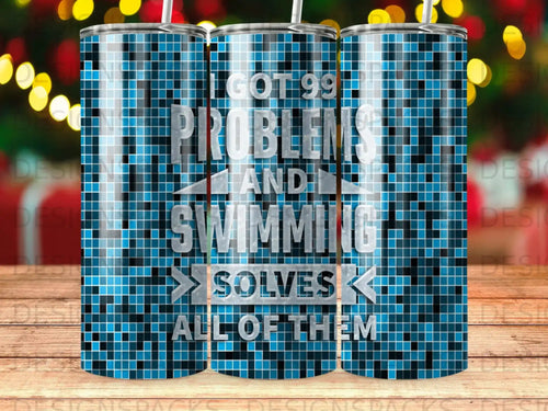 Tumbler with text 