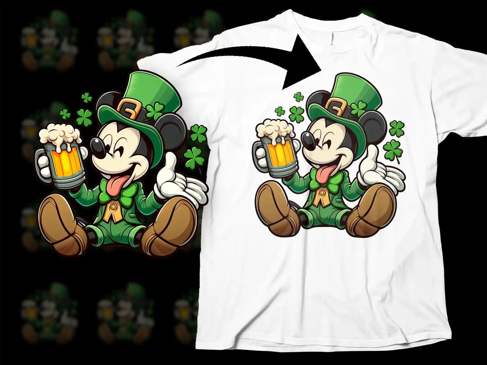 Leprechaun Mickey Mouse beer mug St Patricks Day product type
