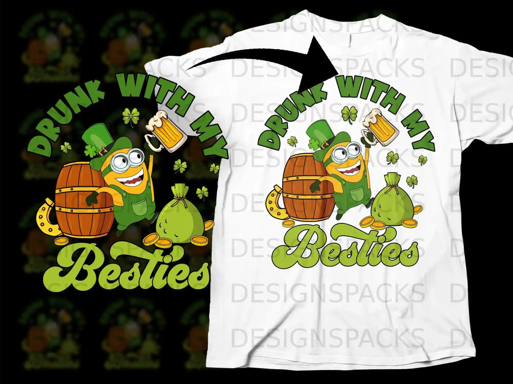 St Patrick Day Minion Celebration Drunk With My Besties product type