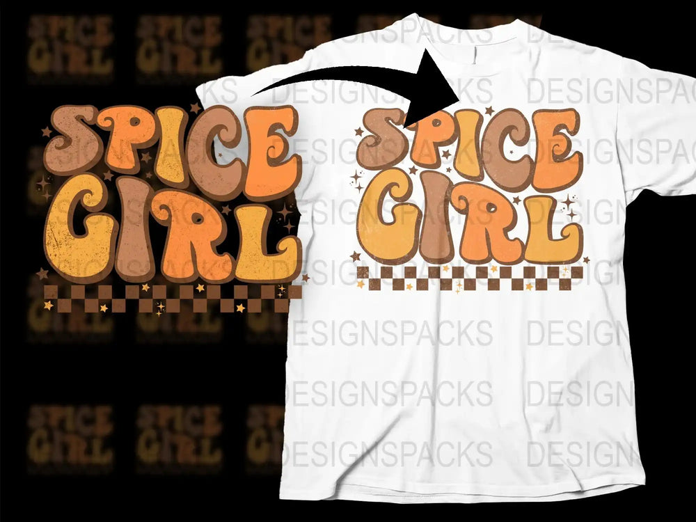 Spice Girl T-Shirt Retro 90s Pop Music Fan Graphic Tee Unisex Fashion Casual Wear White Top