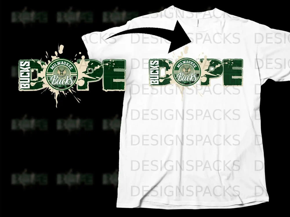 Milwaukee Bucks Dope Logo Fan T-Shirt Sports Apparel