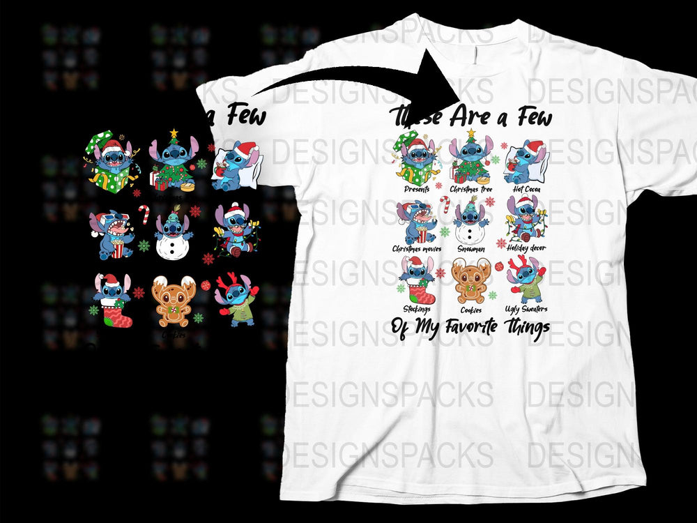 Cute Christmas T-Shirt with Cartoon Animals, Holiday Festive Tee for Kids and Adults, Fun Winter Apparel