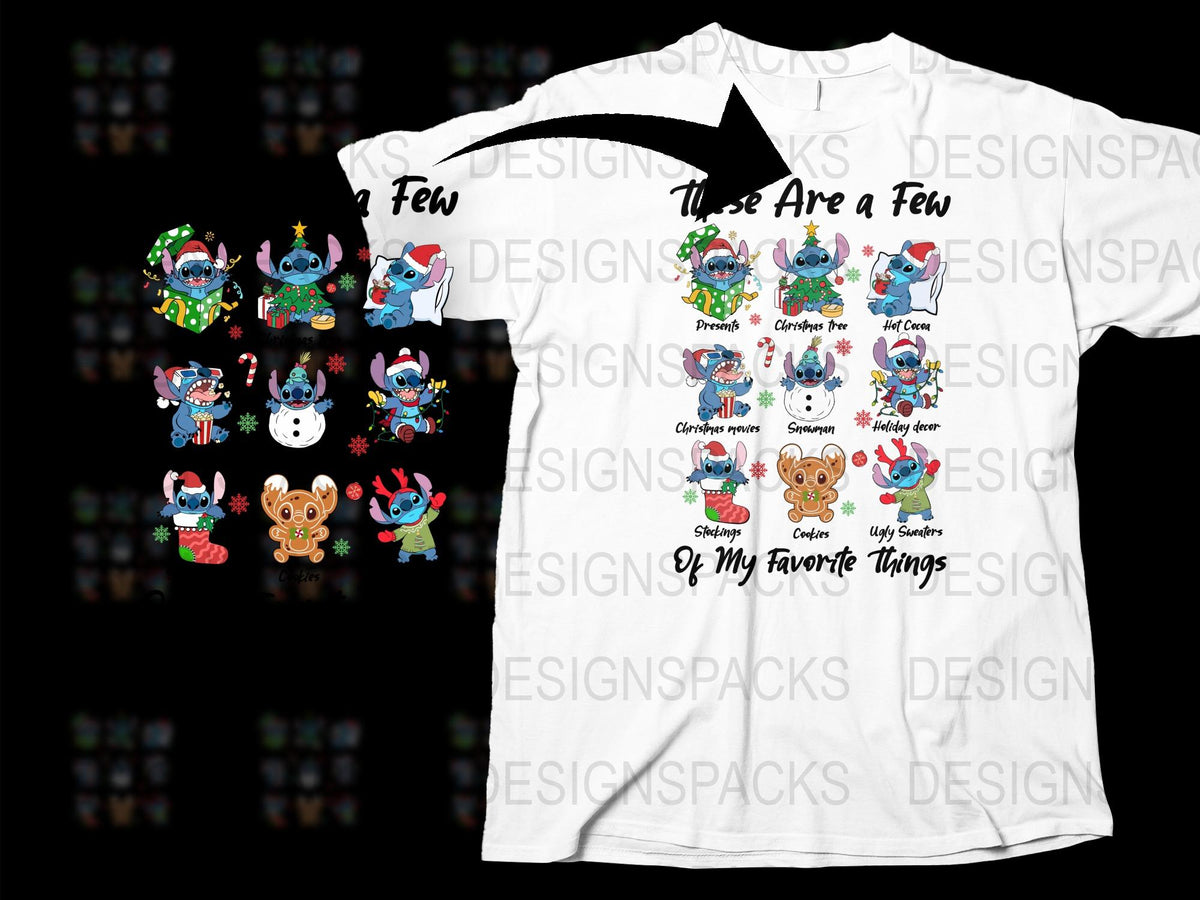 Cute Christmas T-Shirt with Cartoon Animals, Holiday Festive Tee for Kids and Adults, Fun Winter Apparel