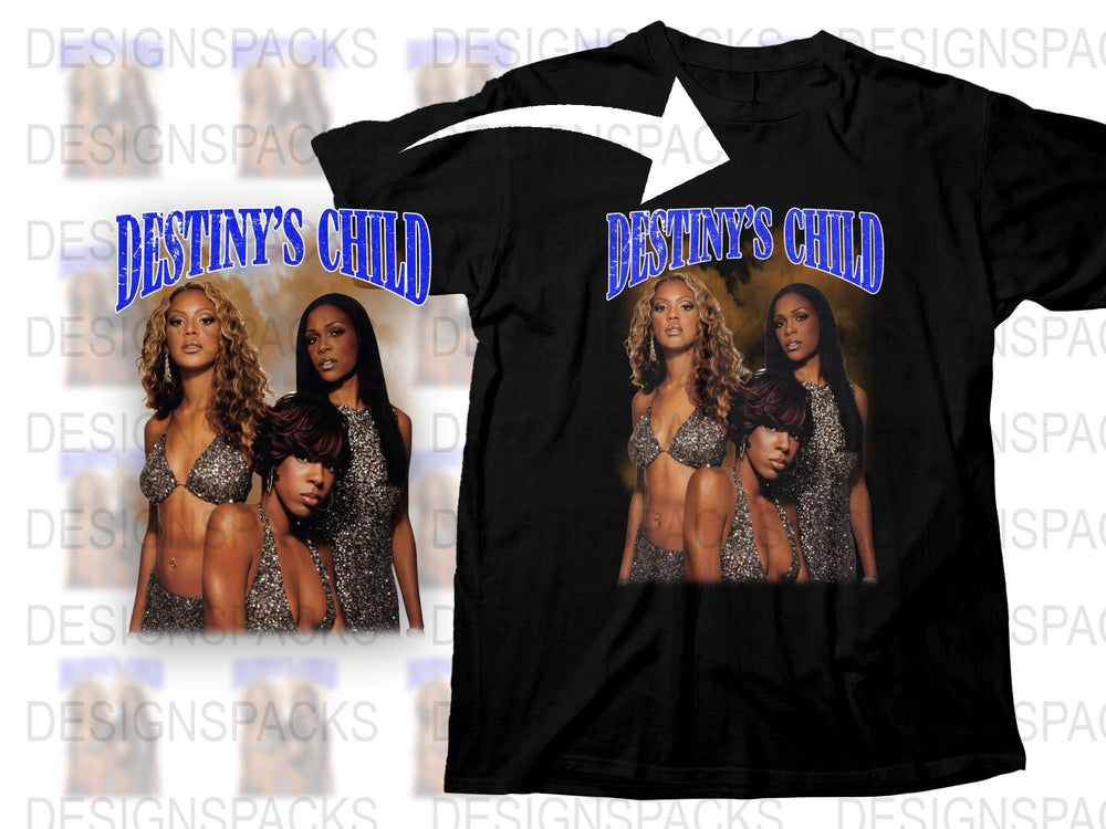 Destiny's Child Vintage T-Shirt, Retro 2000s Band Tee, Pop Music Fan Apparel Gift