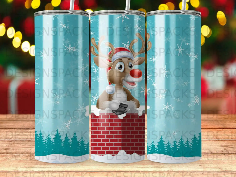 Rudolph Reindeer Chimney Snowflakes Winter product type