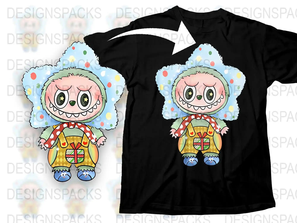Cute Monster Graphic T-Shirt, Colorful Cartoon Character Design, Unisex Casual Wear, Kids and Adults Sizes Available