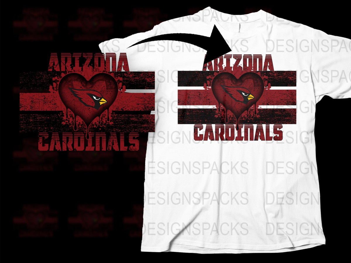 Arizona Cardinals T-Shirt, Vintage Sports Team Apparel, Red and White Graphic Tee, Football Fan Gear