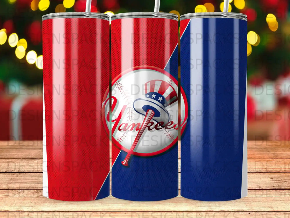 New York Yankees Baseball Team Striped Tumbler product type
