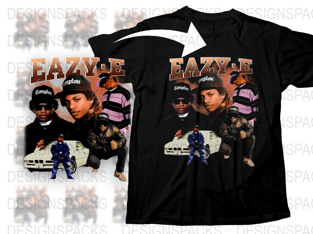 Vintage Eazy-E T-Shirt, Classic Hip-Hop Tee, 90s Rap Music Fan Apparel, Nostalgic Band Merchandise