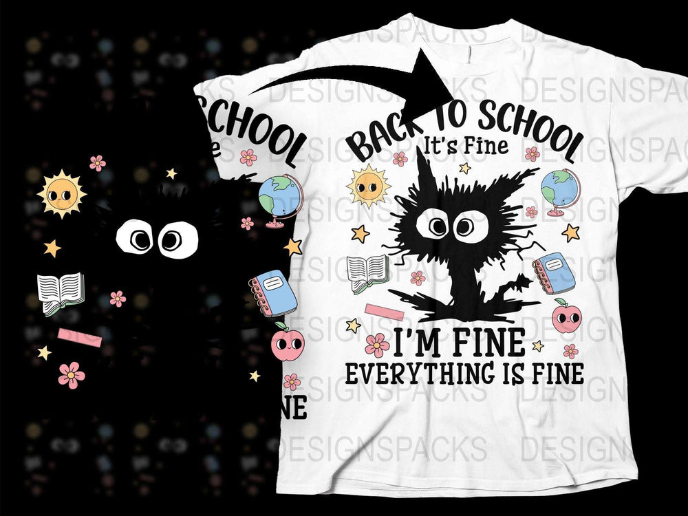Back to School T-Shirt, Funny Teacher Graphic Tee, White Cotton, Unisex Fit