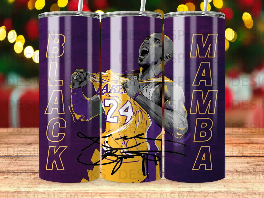 BLACK MAMBA LAKERS 24 Kobe Bryant inspired design tumbler product type
