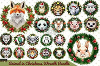 Load image into Gallery viewer, 20 Christmas Animals v2 Designs Bundle PNG designspacks
