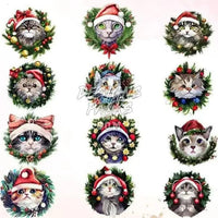 Load image into Gallery viewer, 20 Christmas Cat v3 Designs Bundle PNG designspacks
