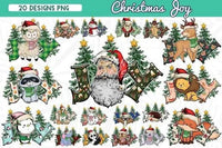 Load image into Gallery viewer, 20 Christmas Joy v1 Designs Bundle PNG designspacks
