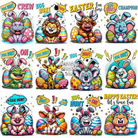 Load image into Gallery viewer, 20 Animals Easter Egg Hunters Designs Bundle Png
