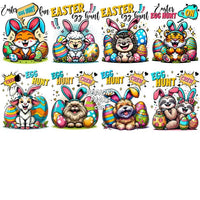 Load image into Gallery viewer, 20 Animals Easter Egg Hunters Designs Bundle Png
