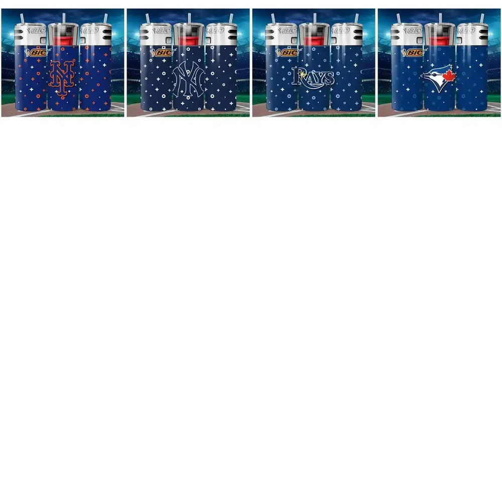 20 Baseball BIC Lighters Tumbler Wrap Designs Bundle JPG