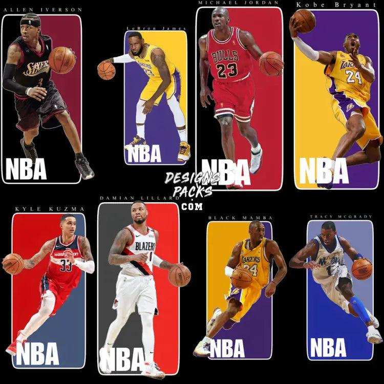 20 Basketball Players Logo Style Designs Bundle Png
