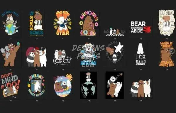 20 Cartoon Designs Bundle PNG