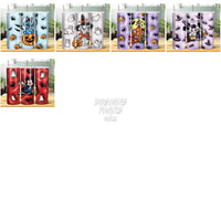 Load image into Gallery viewer, 20 Cartoon Halloween 3D Puff Tumbler Wrap Bundle Jpg
