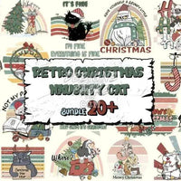Load image into Gallery viewer, 20 Christmas Cat v1 Designs Bundle PNG
