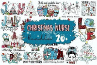 Load image into Gallery viewer, 20 Christmas nurse Designs Bundle PNG
