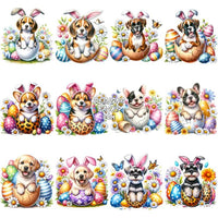 Load image into Gallery viewer, 20 Dogs Animals Easter Egg Designs Bundle Png
