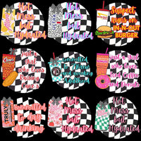 Load image into Gallery viewer, 20 Food &amp; Drinks Hot Mess &amp; Snack Lover Designs Bundle PNG
