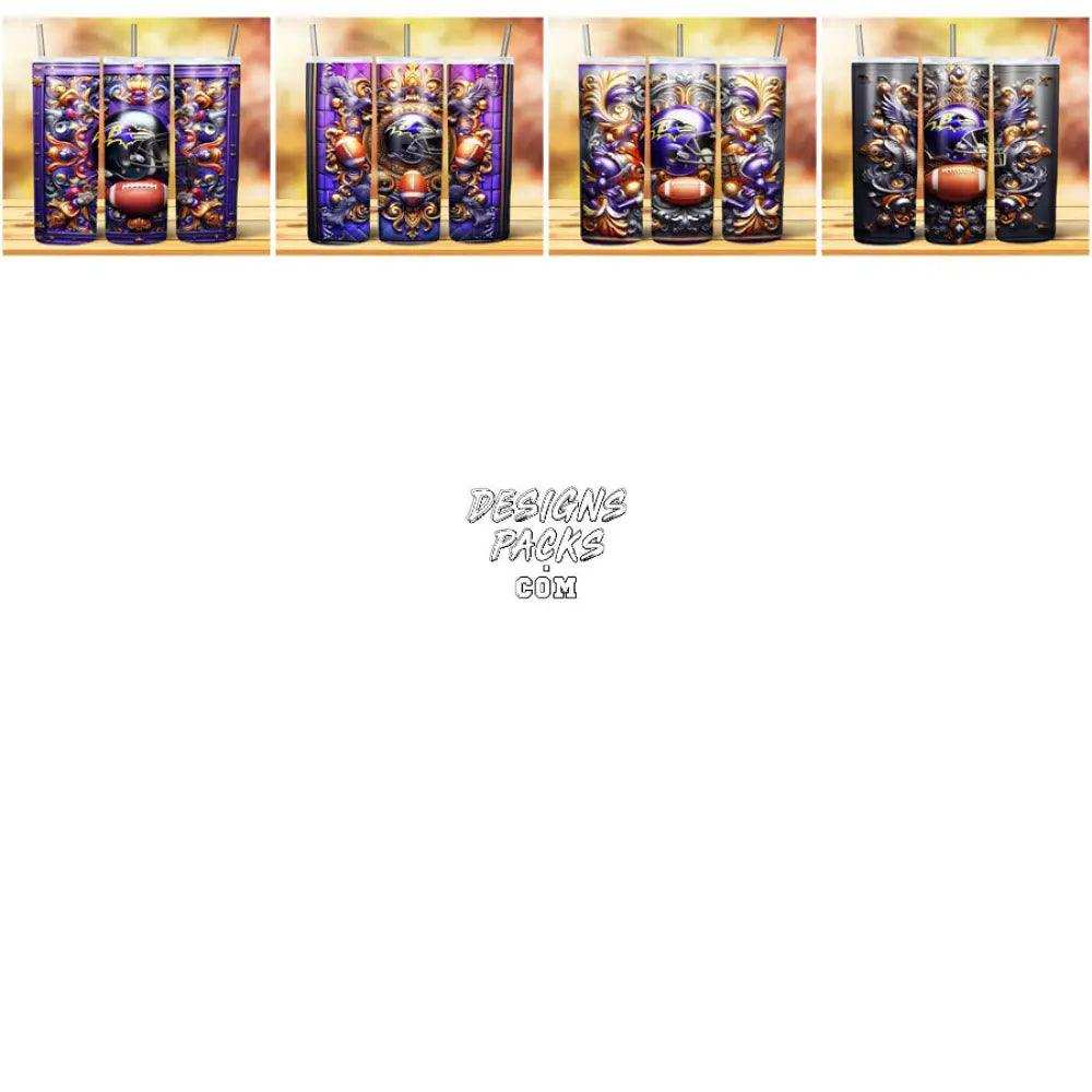 20 Football Conference Championships Tumbler Wrap Bundle Jpg