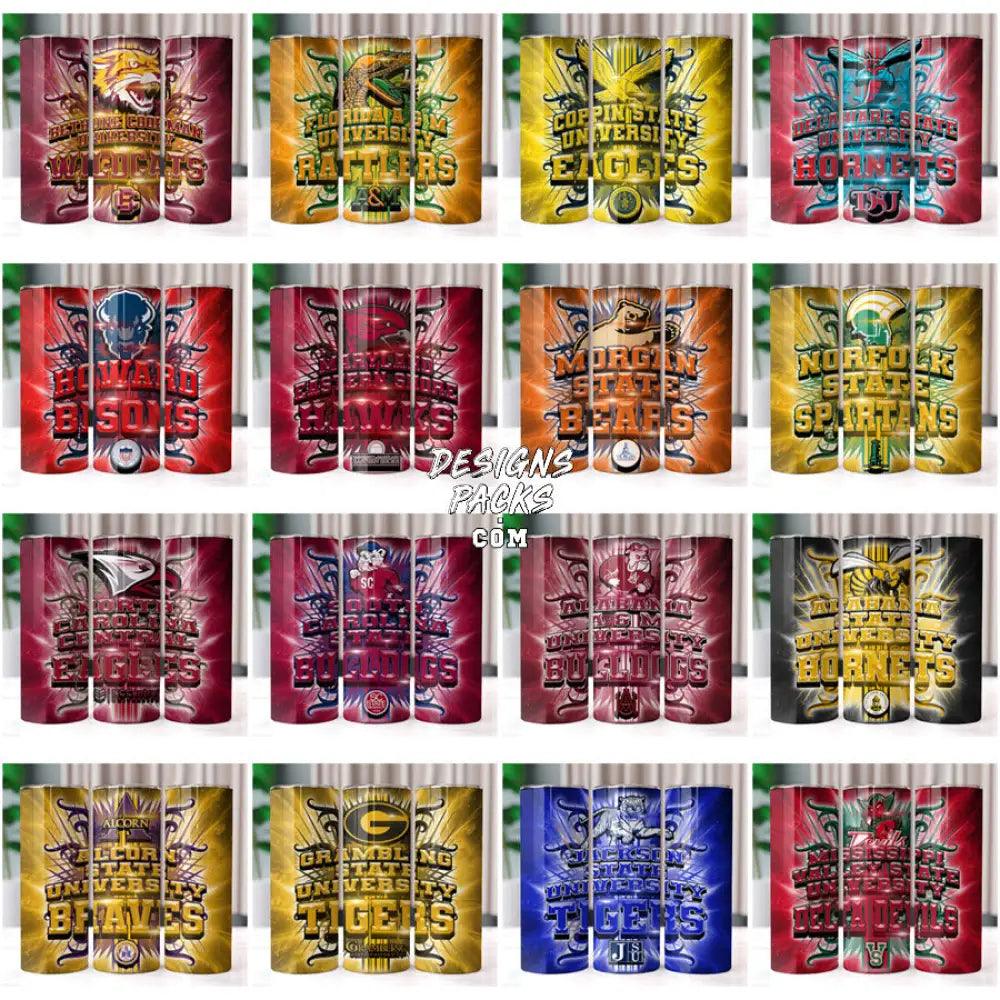 20 Hbcu College Teams Tumbler Wrap Bundle Jpg