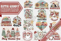 Load image into Gallery viewer, 20 Hippie Christmas Designs Bundle PNG
