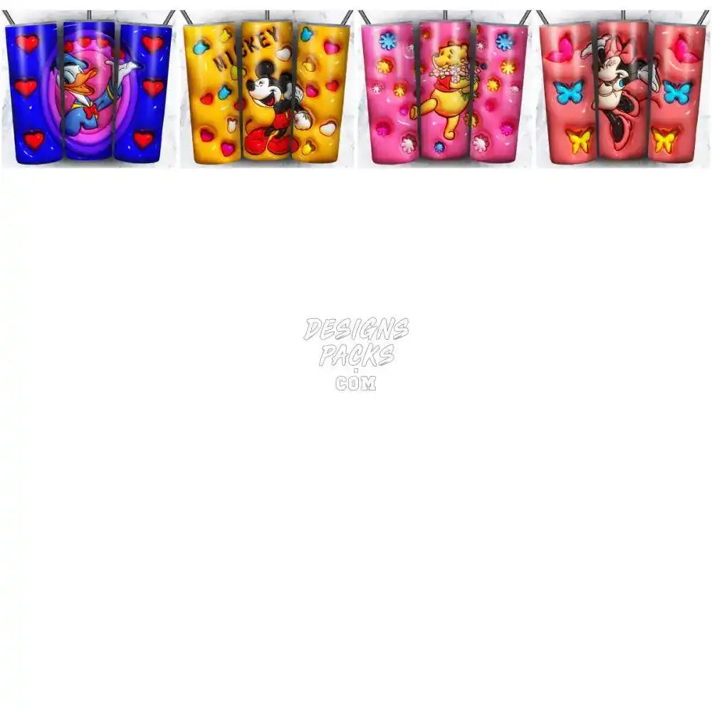 20 Inflate Cartoon Tumbler Wrap Bundle Jpg