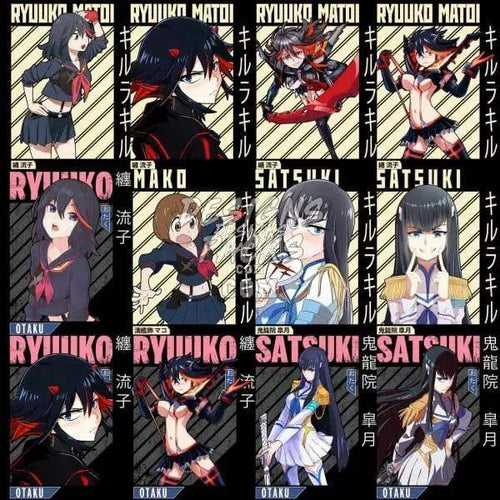 20 Kill la Kill Anime Designs Bundle PNG